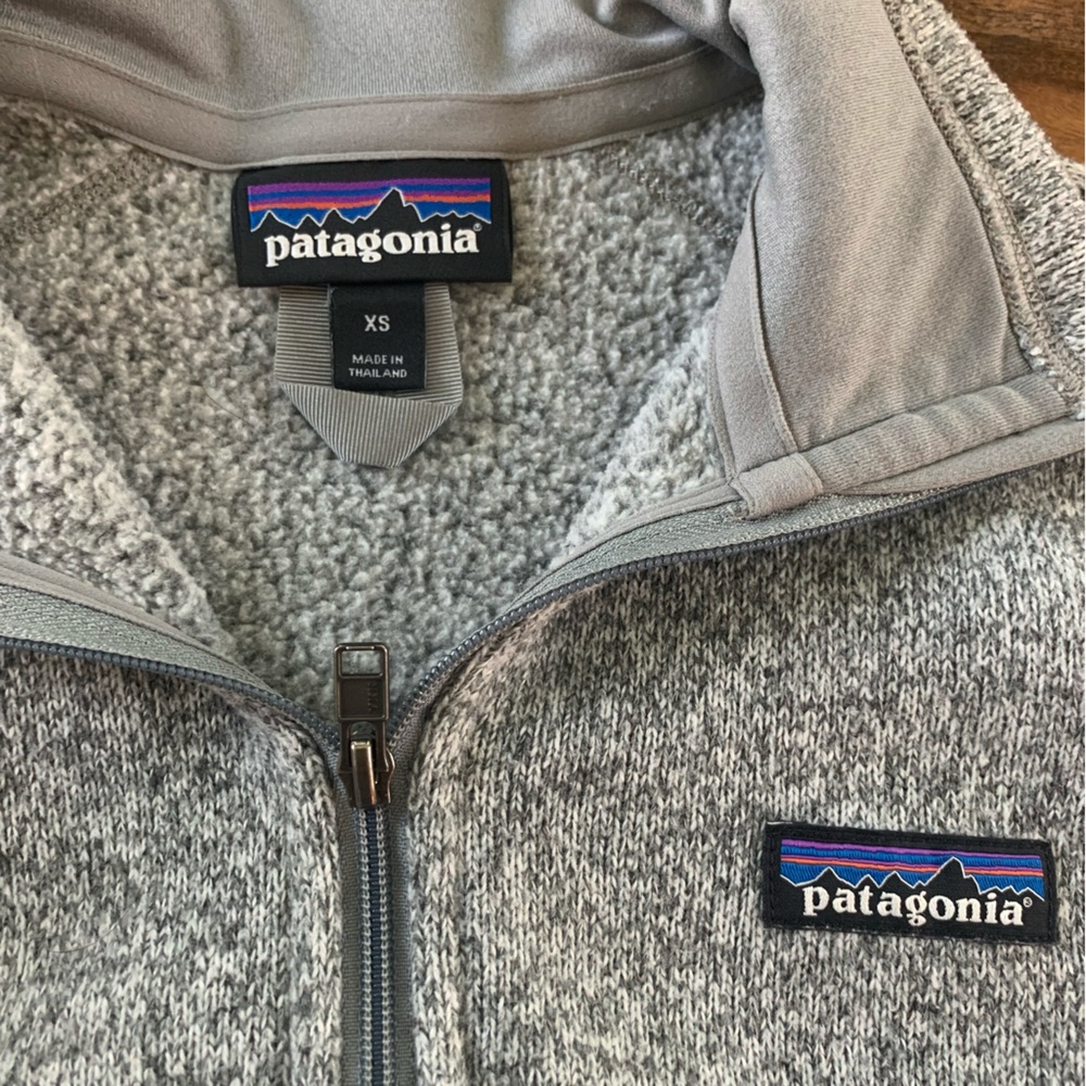Grey Patagonia quarter zip